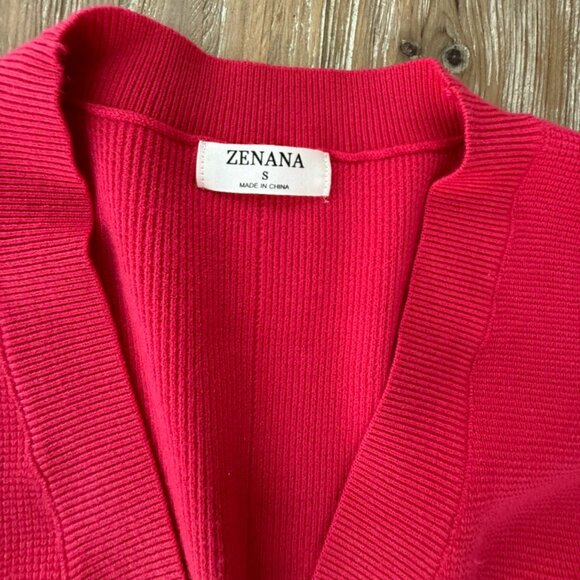 Zenana Pink Cardigan (S) - Picture 4 of 5